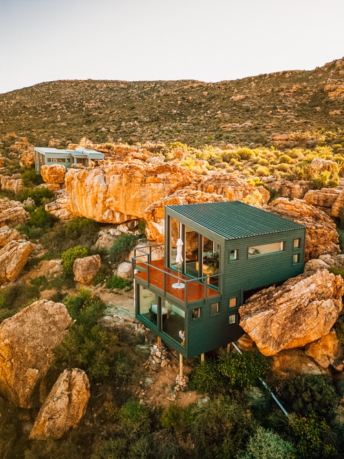 Leopards Cave Chalet At Sunset