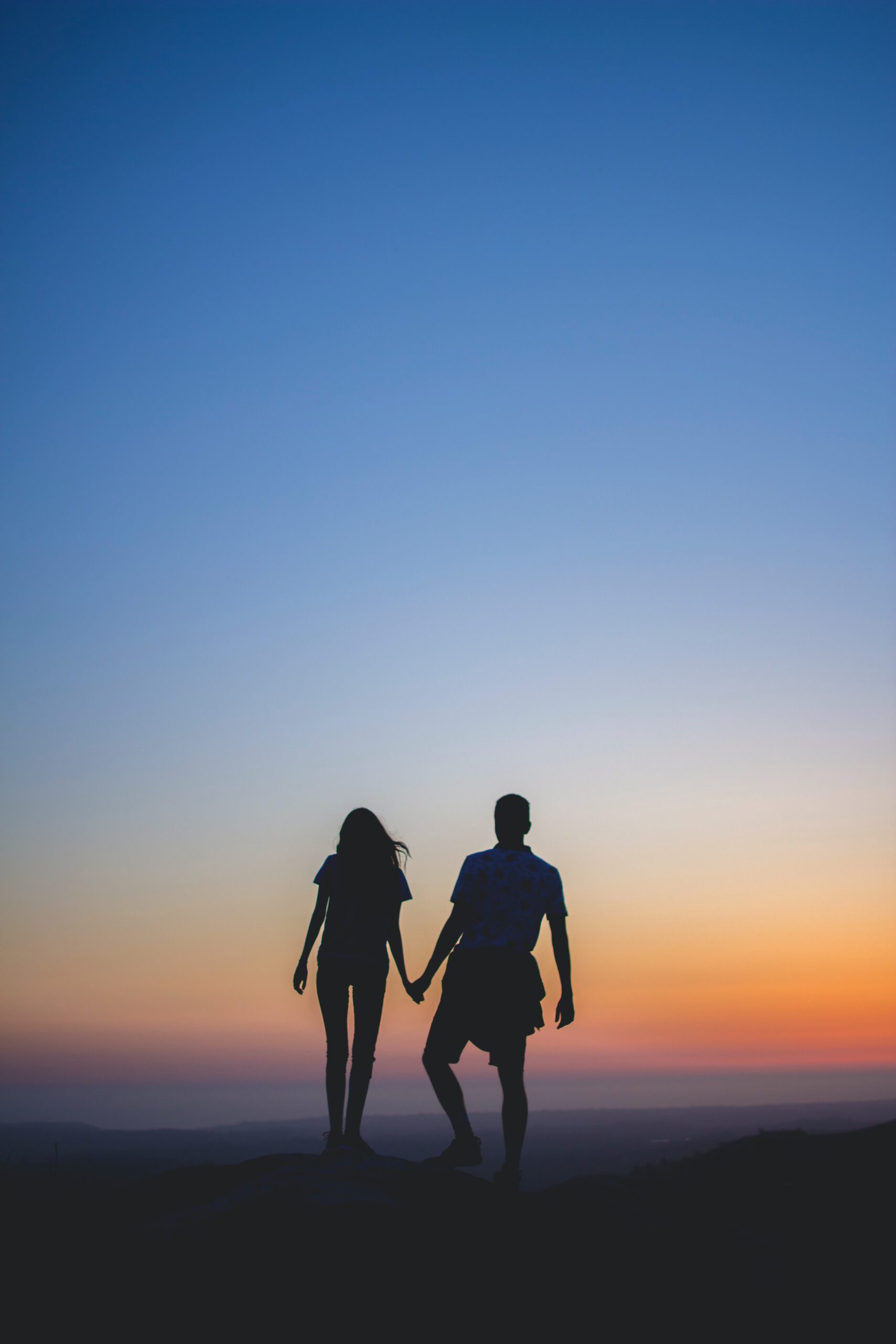 Couple Watching Sunset Couple Watching Sunset