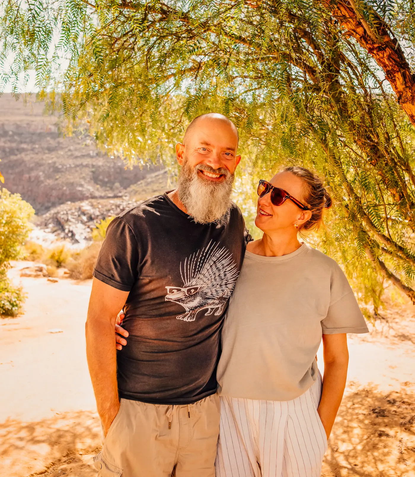 Daria and Heine Rasmussen, owners of Bliss and Stars Retreat
